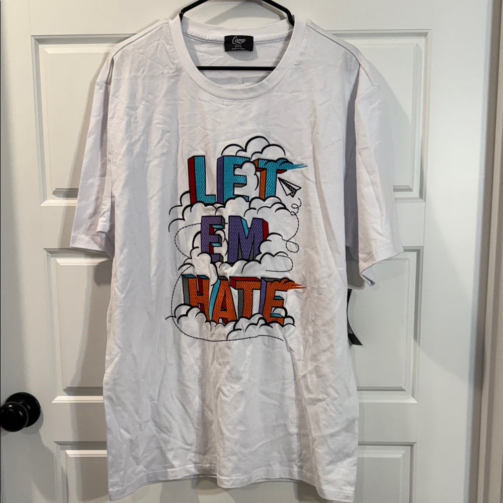 Camp Let ‘Em Hate T shirt XXL NWT